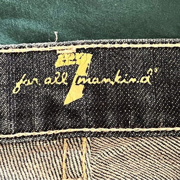 7 For All Mankind Jeans For Women Size 27 X 30 Inseam Straight Leg Jeans Nice!! - Picture 8 of 9